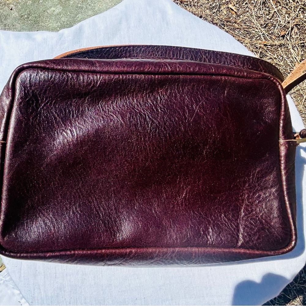 Portland Leather Camera Bag Purse, Coldbrew - Picture 2 of 3